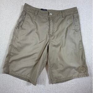 Metal Mulisha Men Size L Tan Casual Cargo Style Shorts Streetwear Skate Pants